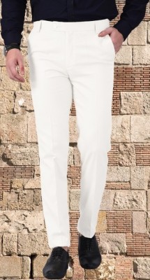 AD & AV Regular Fit Men White Trousers