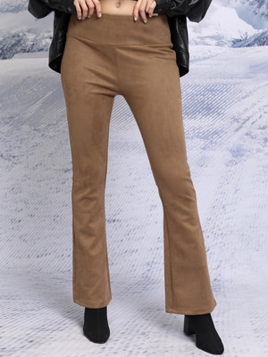 Tokyo Talkies Regular Fit Women Brown Trousers