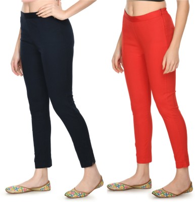 Nael Fashion Regular Fit Women Red Trousers