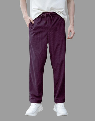 UNICO WESTON STORE Regular Fit Men Purple Trousers
