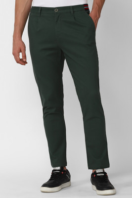 PETER ENGLAND Skinny Fit Men Green Trousers