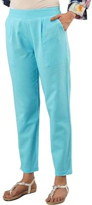 Manish Collections Regular Fit Women Blue Trousers