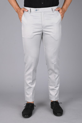 MANCREW Regular Fit Men Grey Trousers