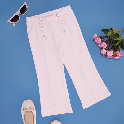 Pantaloons Junior Flared Girls Pink Trousers