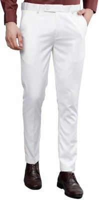 nymera Regular Fit Men White Trousers