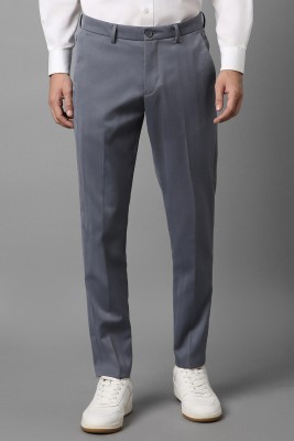 Louis Philippe Ath.Work Regular Fit Men Grey Trousers