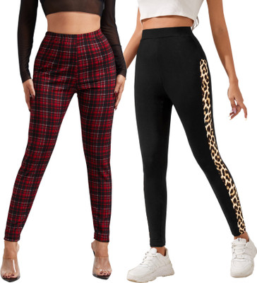 DTR FASHION Black Jegging(Checkered)