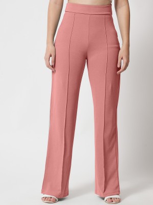 Shine N Show Regular Fit Women Pink Trousers