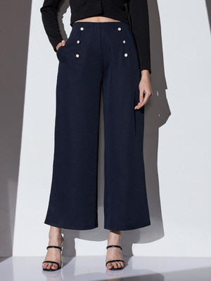 Globus Flared Women Blue Trousers