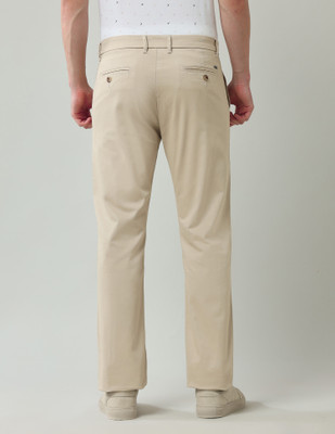 Arrow Sport Regular Fit Men Beige Trousers