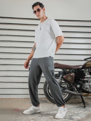 High Star Straight Fit Men Grey Trousers