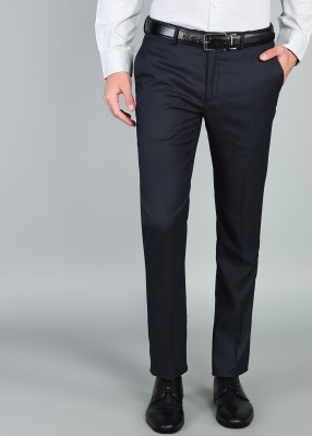 ARROW Regular Fit Men Dark Blue Trousers