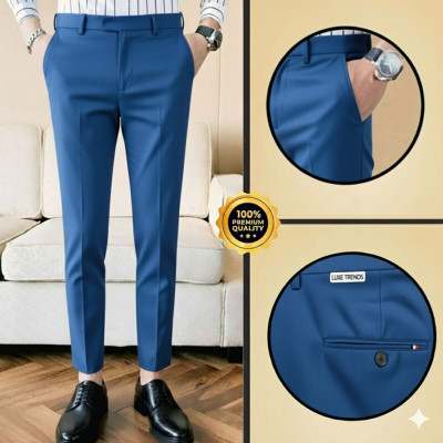 SM Syentex Slim Fit Men Purple Trousers