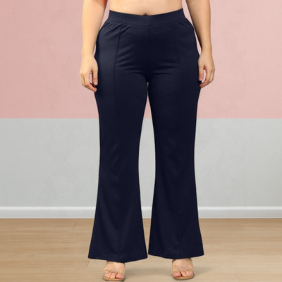 Anitafashion Loose Fit Women Dark Blue Trousers