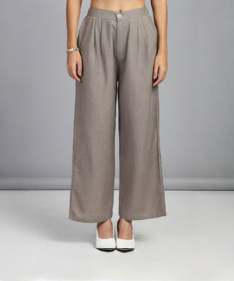SENGROW Regular Fit Women Grey Trousers