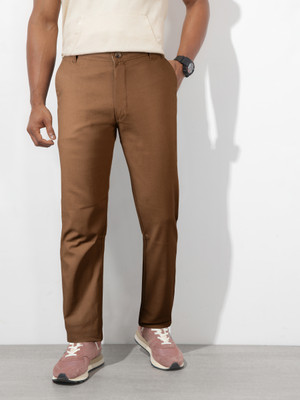 JUST BLACK Relaxed Men Brown Trousers
