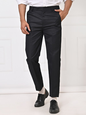 El Cielo Regular Fit Men Black Trousers