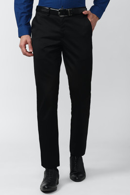 PETER ENGLAND Slim Fit Men Black Trousers
