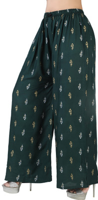 AREEBA COLLECTION Flared Women Green Trousers