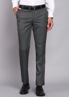 ARROW Regular Fit Men Grey Trousers