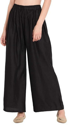 Shelly fashion Regular Fit Women Black Trousers