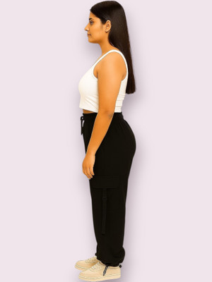 Classy creations Comfort Fit Women Black Trousers