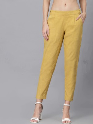 Moirai Regular Fit Women Khaki Trousers