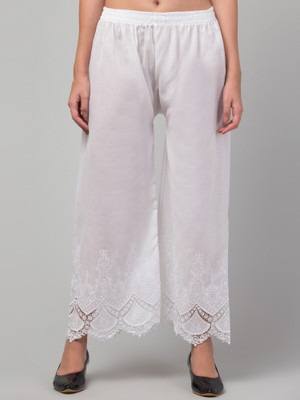 HouseOfCommon Relaxed Women White Trousers