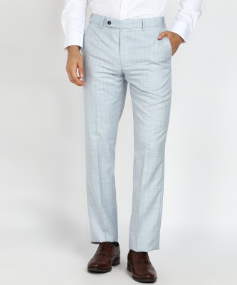 PARK AVENUE Regular Fit Men Blue Trousers