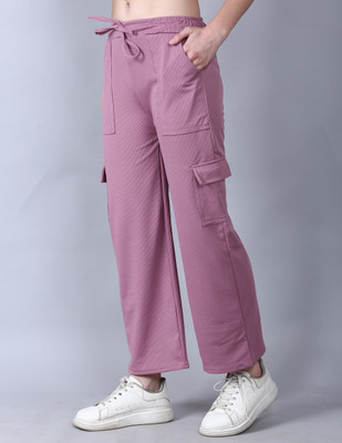 Aileyis Regular Fit Women Pink Trousers