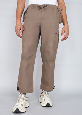 FOREVER 21 Regular Fit Men Brown Trousers