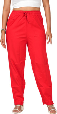 LoveiT Regular Fit Women Red Trousers