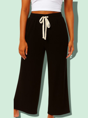 EpicDesigns Comfort Fit Women Black Trousers