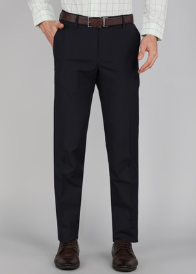 PETER ENGLAND Regular Fit Men Blue Trousers