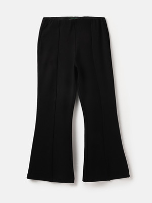 United Colors of Benetton Regular Fit Girls Black Trousers
