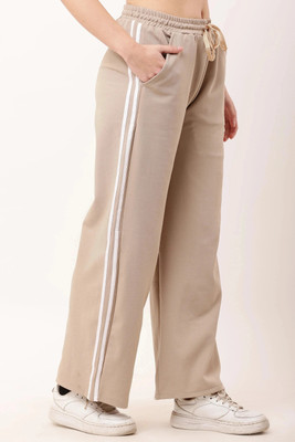 HR FASHION Straight Fit Women Beige Trousers