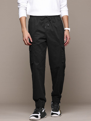 Roadster Relaxed Men Black Trousers