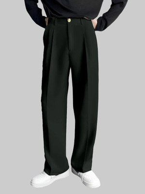 FTX Relaxed, Loose Fit Men Dark Green Trousers