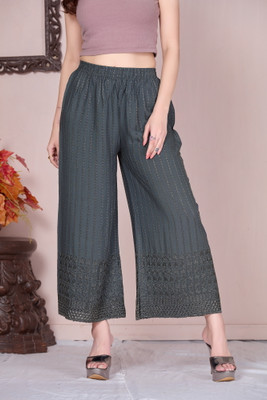 Vivika Flared Women Grey Trousers