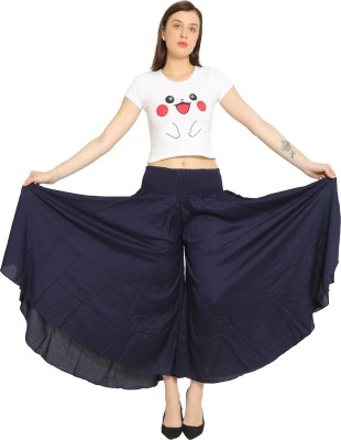 sneha fashion bloom Flared Women Blue Trousers