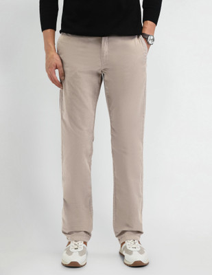Arrow Sport Regular Fit Men Beige Trousers