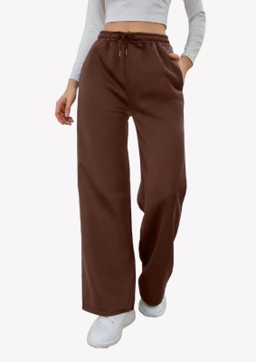 Guru Kripa Regular Fit Women Brown Trousers