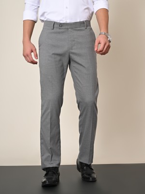 KILLER Slim Fit Men Grey Trousers