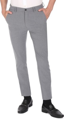 ARROW Slim Fit Men Grey Trousers