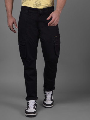 CRIMSOUNE CLUB Slim Fit Men Black Trousers