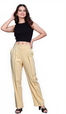 firetrack Regular Fit, Athletic Fit Women Cream Trousers