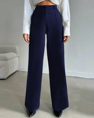 Toochki Relaxed Women Blue Trousers