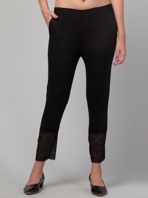 KGFONECLOTH Regular Fit Women Black Trousers