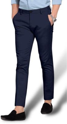 theanupama Regular Fit Men Blue Trousers