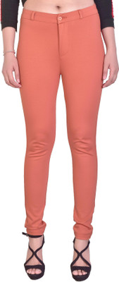 FCK-3 Slim Fit Women Orange Trousers